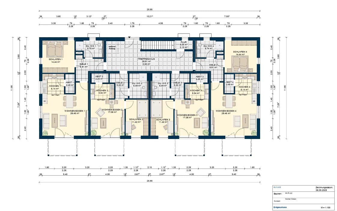 Floor plans for a house design 3D project