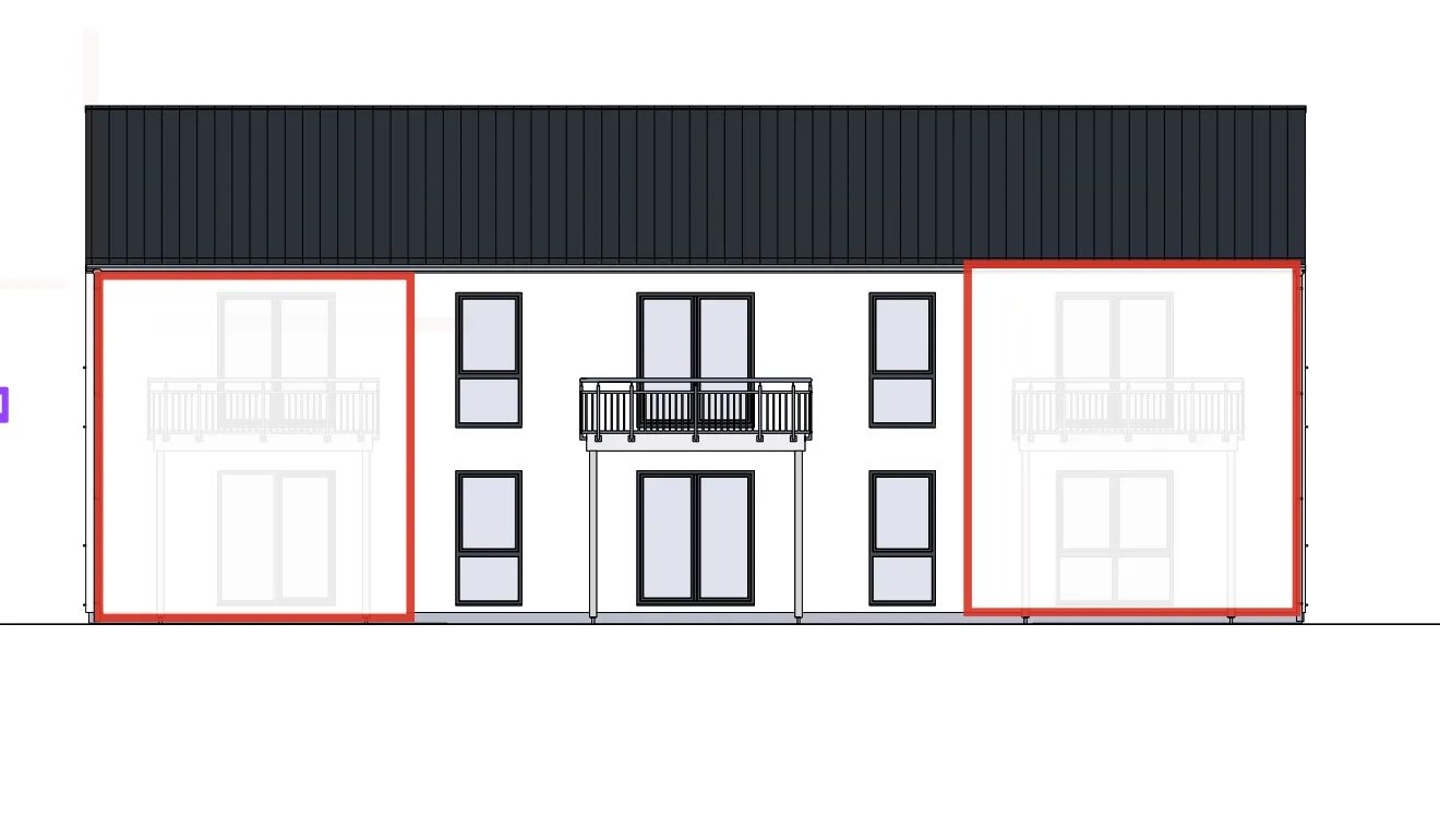 Drawings for a house design 3D project