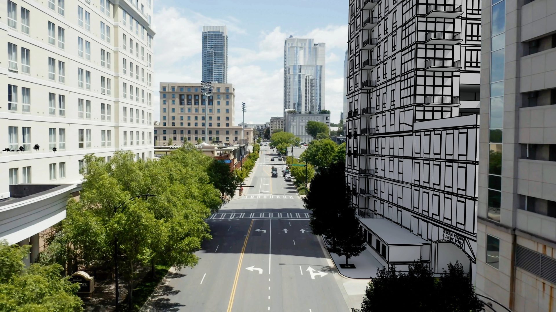 Architectural Animation for Renovation Projects with Drone Footage