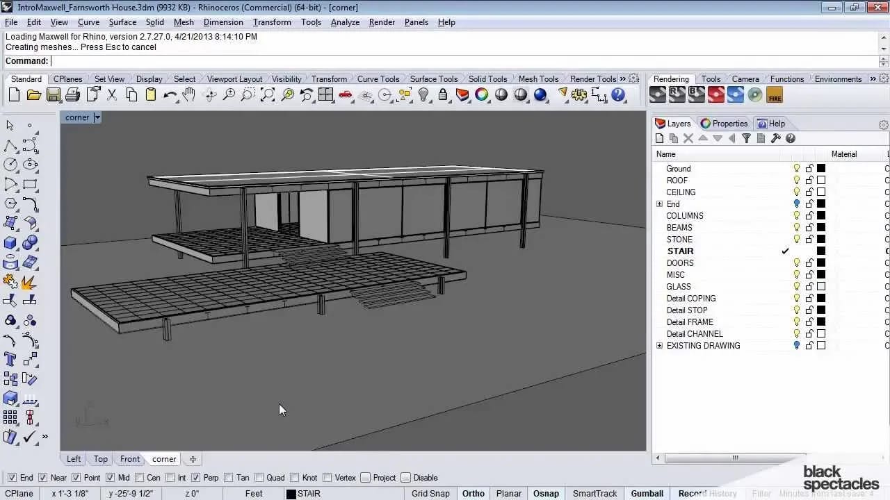 3D rendering in Maxwell Renderer