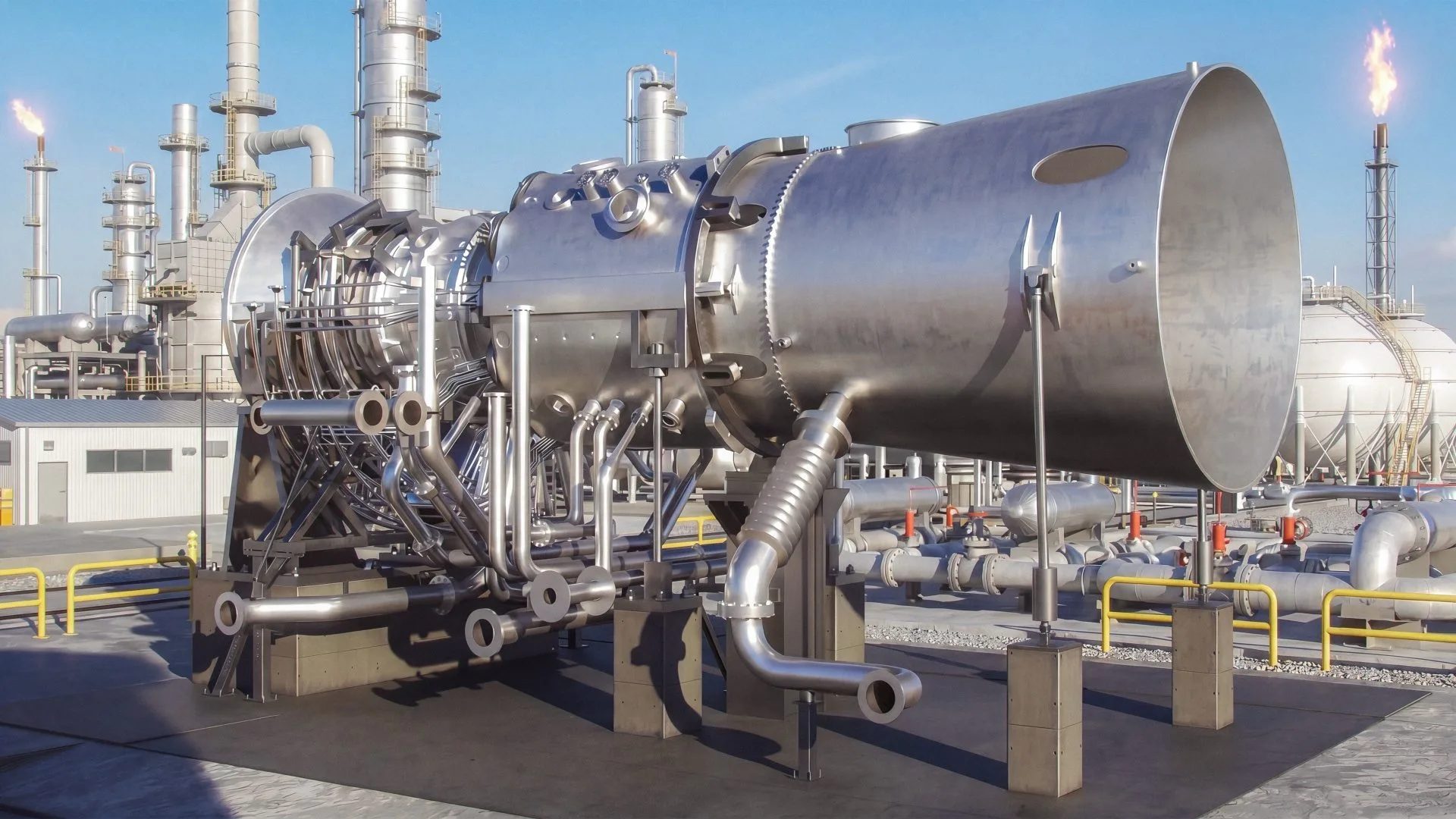 Interactive 3D turbine animation