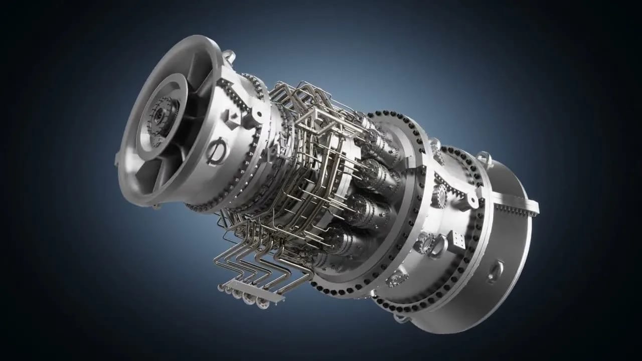 Siemens Energy modular gas turbine 3D animation