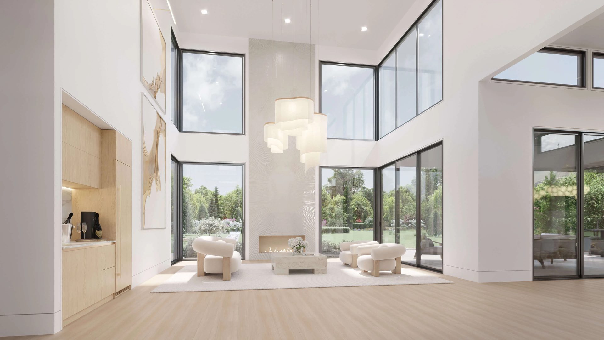 Aerial 3D Rendering of a Home Community