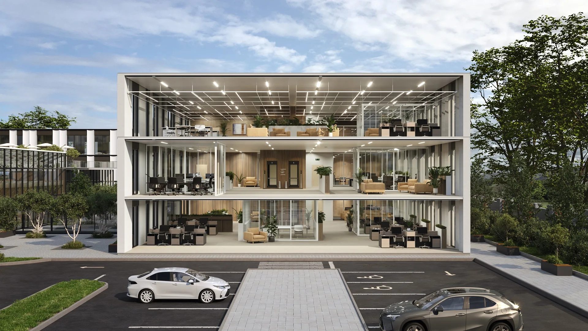 Dollhouse 3D rendering for real estate developers