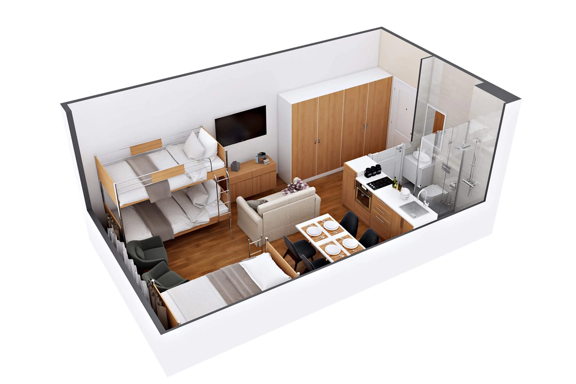 3D floor plan visualization for a real estate development project