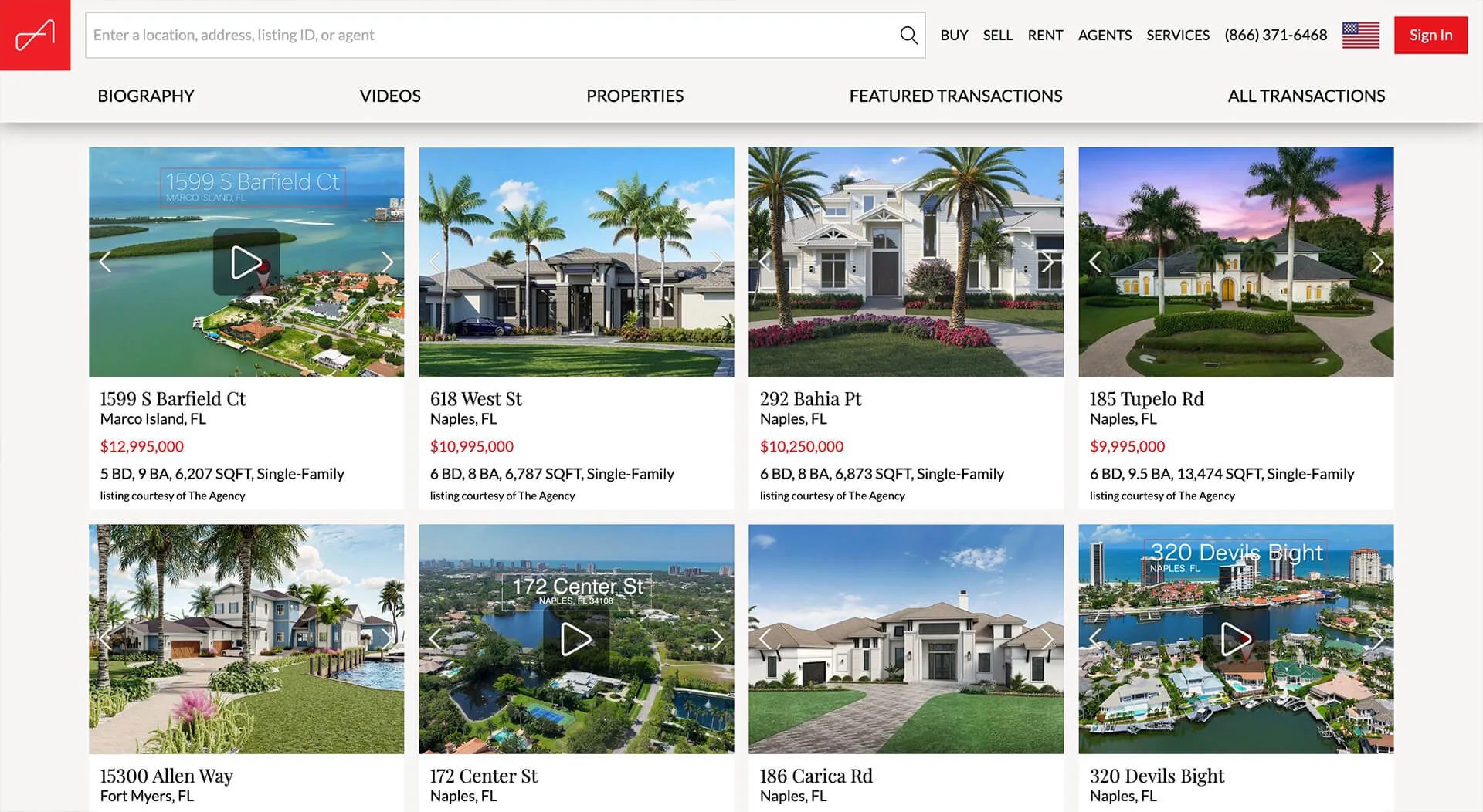 Real estate rendering used across listings on an agency website
