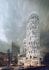 Skyscraper rendering — exterior lighting dusk CGI