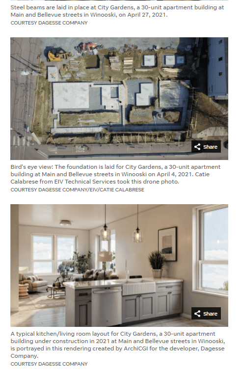 Architectural CGI and Photo in a Magazine