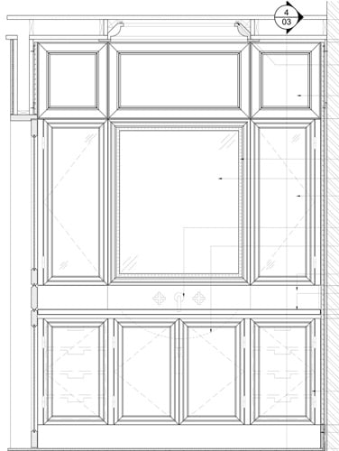 Elevation Drawings for Millwork Project