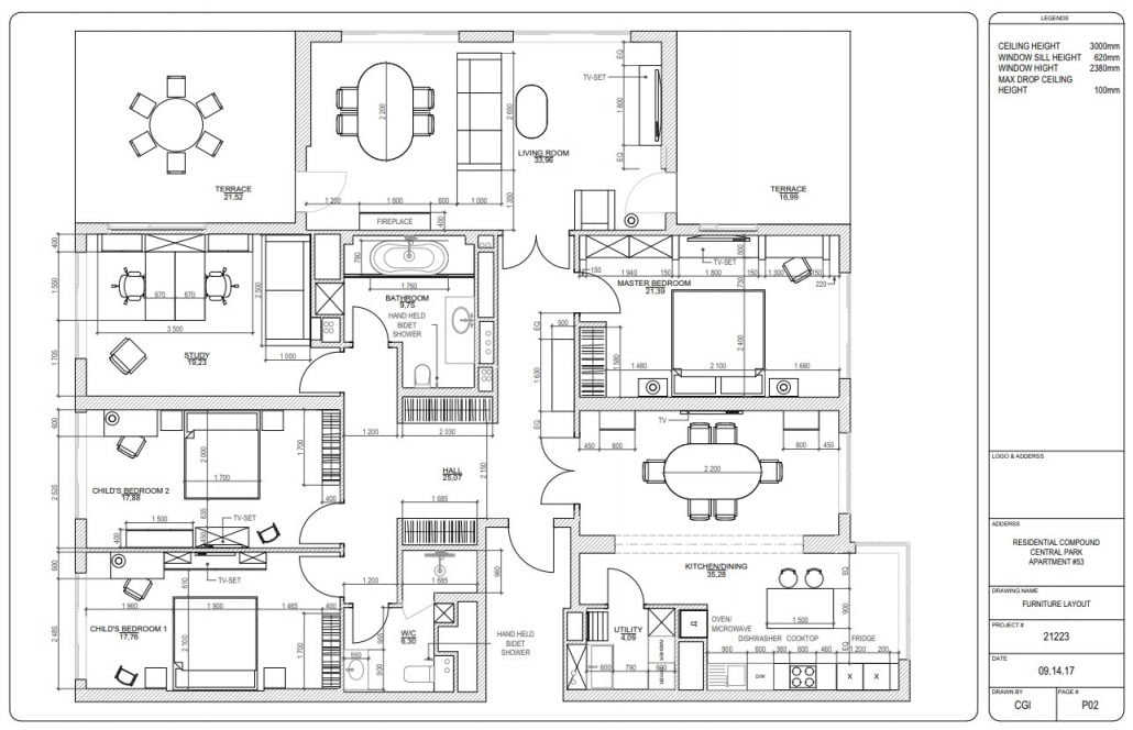 Floor Plans for a Residential Design Projec