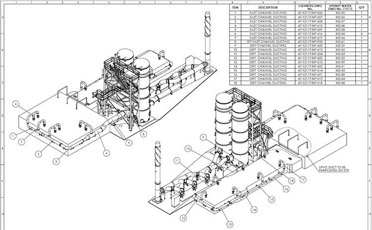 CAD Drafting for a Mechanical Detail 