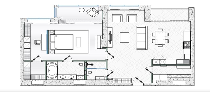 Drawing Services for an Interior Design Project