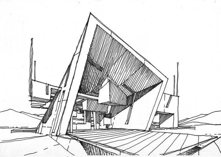 Reference Sketch for an Architectural Project