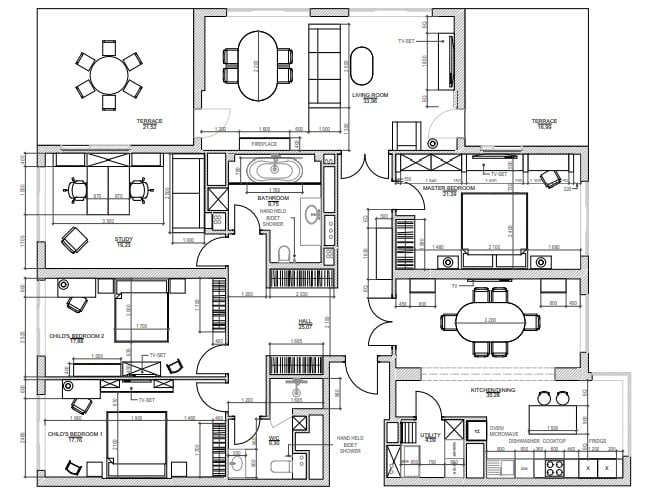 Floor Plans with Furniture Layout