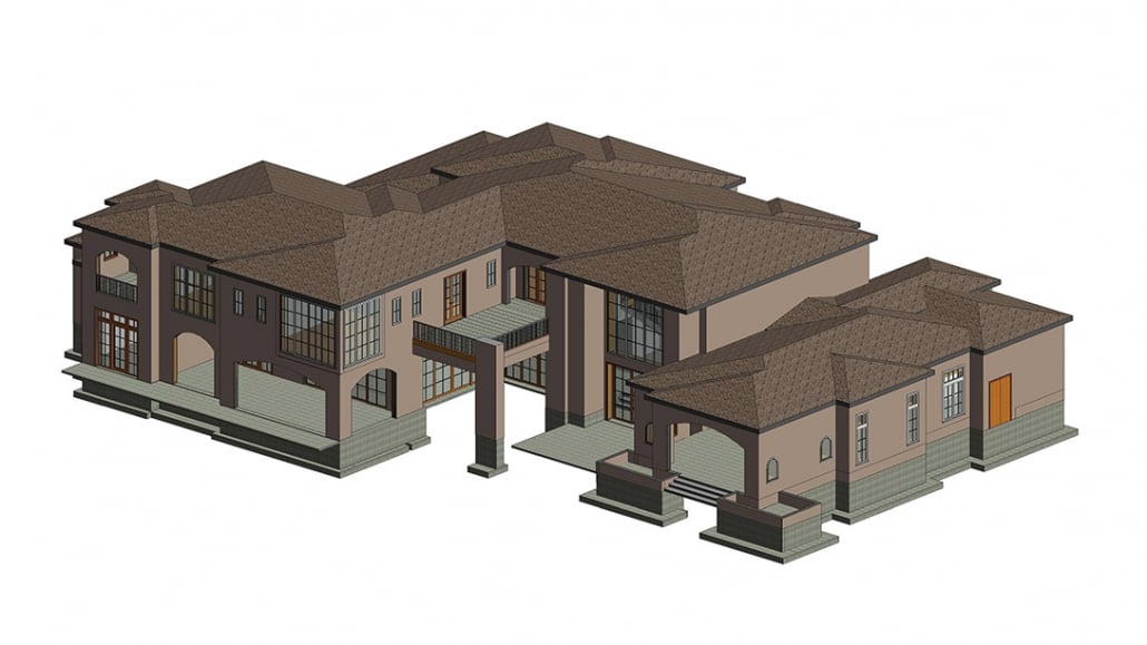 Mansion 3D Model for a Construction Project