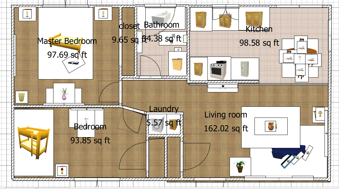 Application for floor plan: Sweet Home 3D