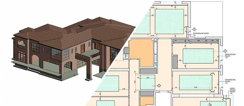 BIM drafting vs 2D drawing for architecture