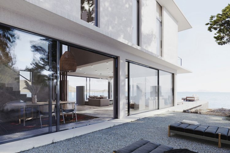 Architectural Rendering for a Villa Exterior