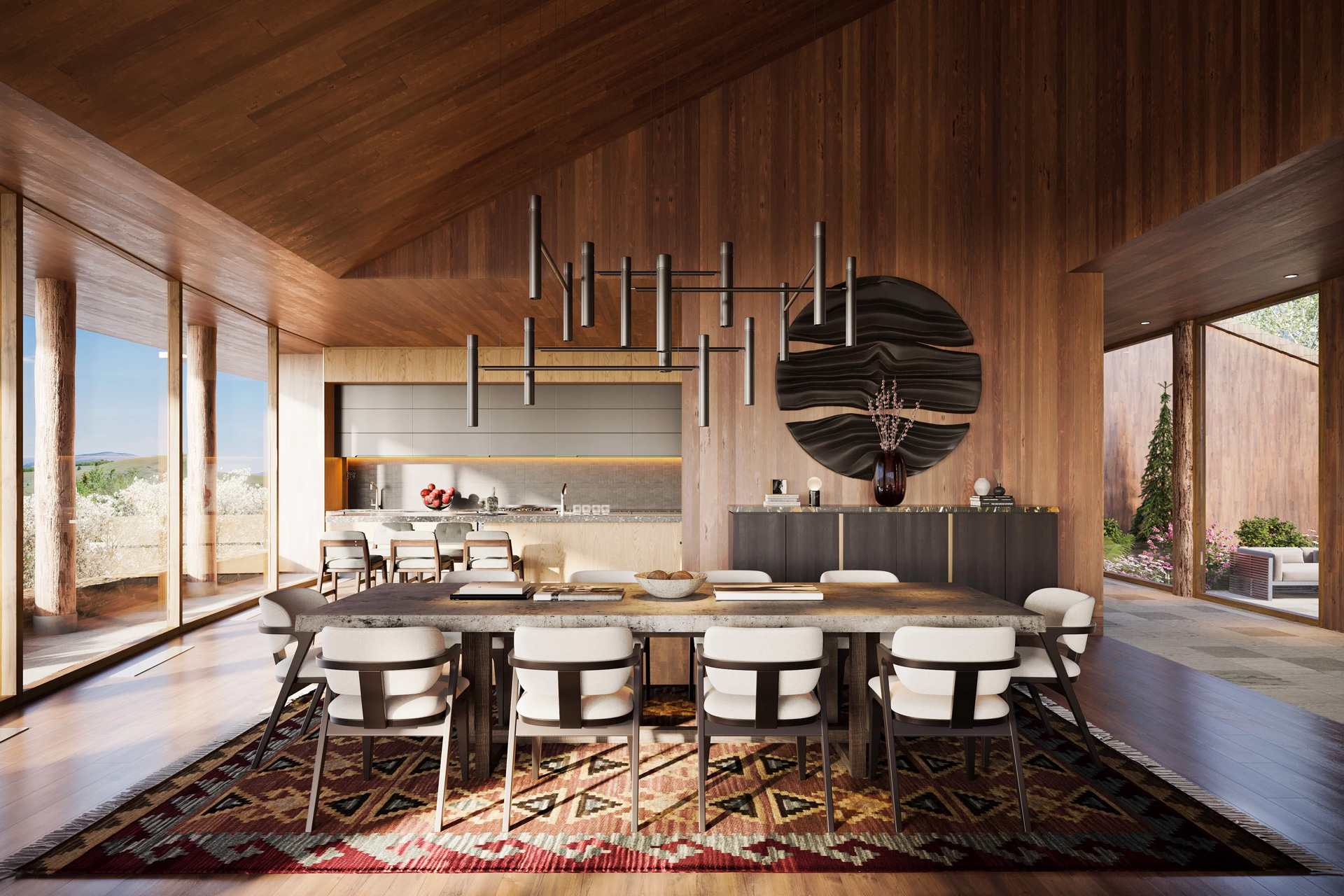 3D Visualization for Open-plan Kitchen