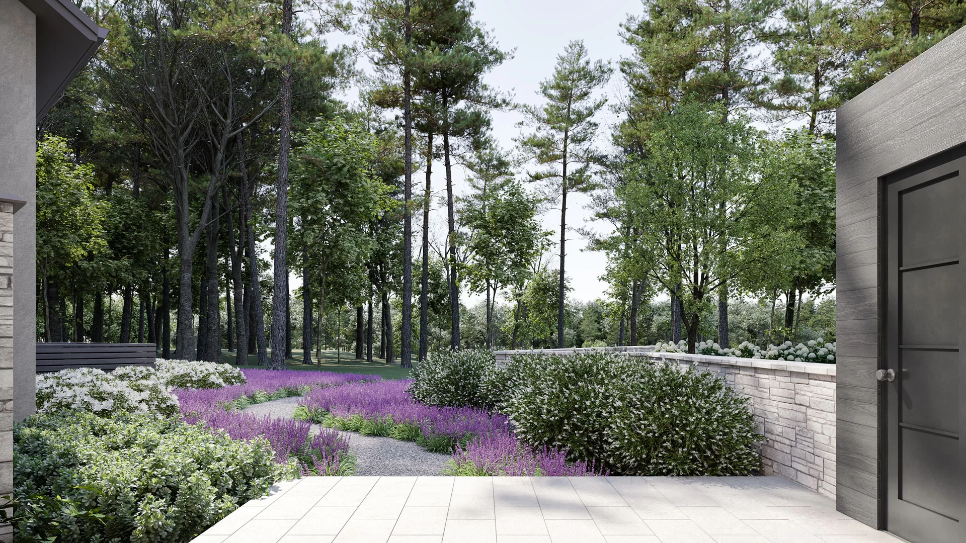 CGI Rendering for a Landscape Design in the House Project