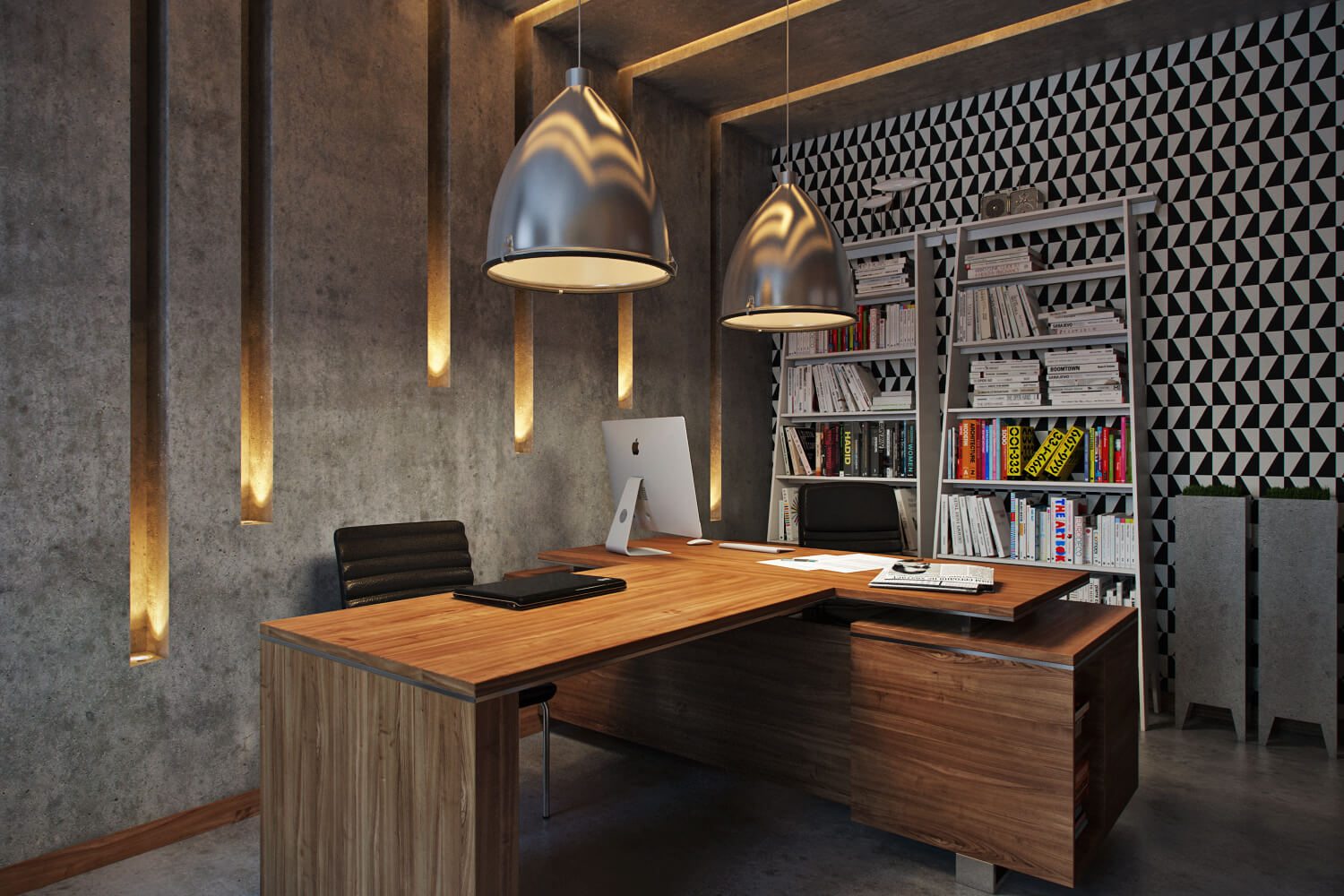 Professional Photoreal Rendering: CEO Office Modern Design View04