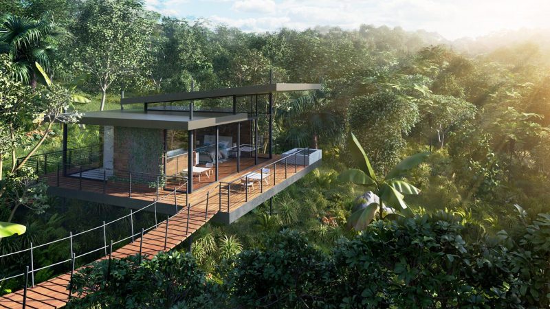 7 Ways A CGI Artist Can Help An Architect: Hotel Rendering In Lush Greenery