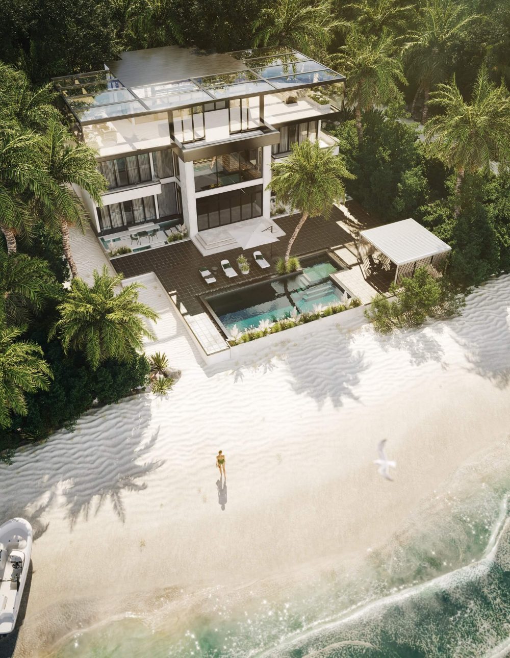 3D Real Estate Render for a Seaside Villa