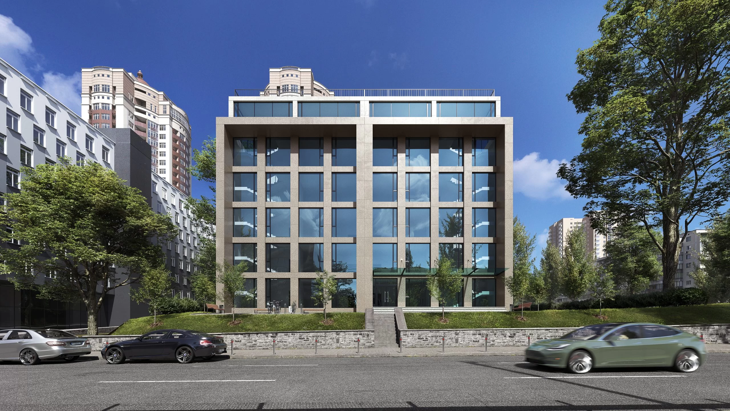 Office Building Architectural Rendering