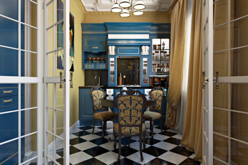 A Vibrant Dining room design project: using 3D design tools to convince a client