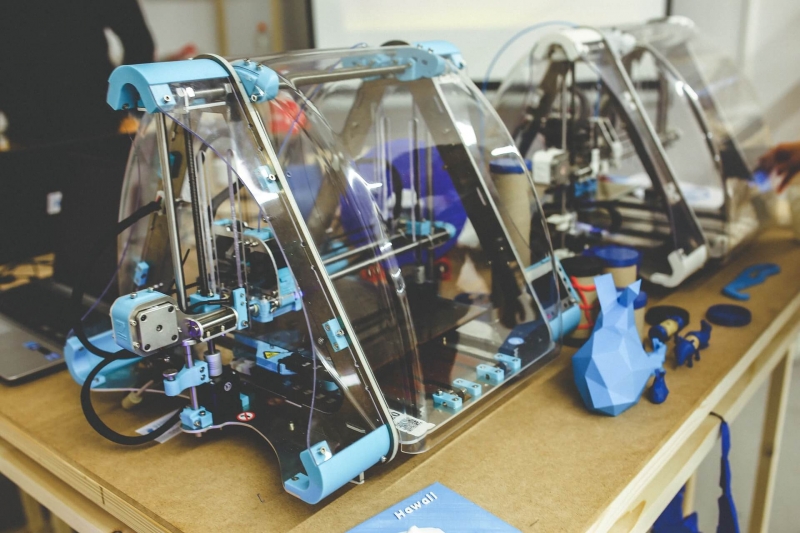 Modern 3D Printer Used For Physical Visualization