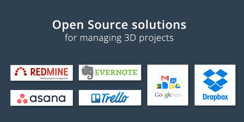 Open Source Software for Managing 3D Projects in Rendering Companies