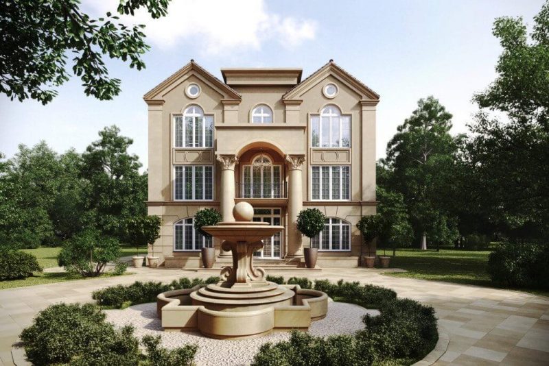 A House in an Architectural Services Marketing Render