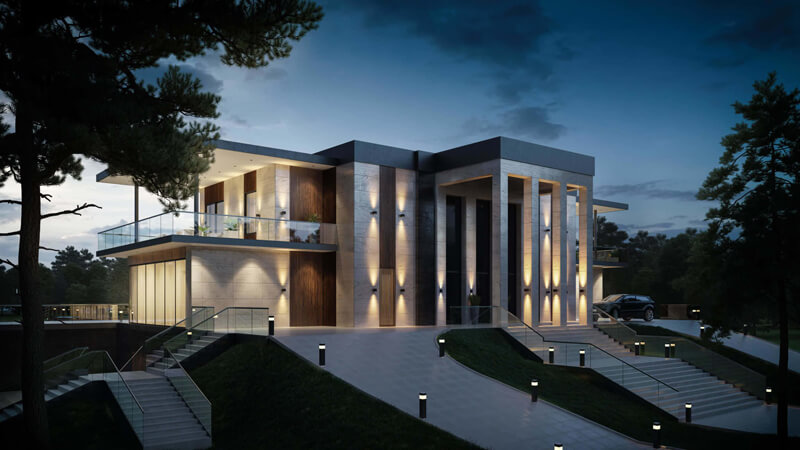 After-Ligthing For Exterior Rendering