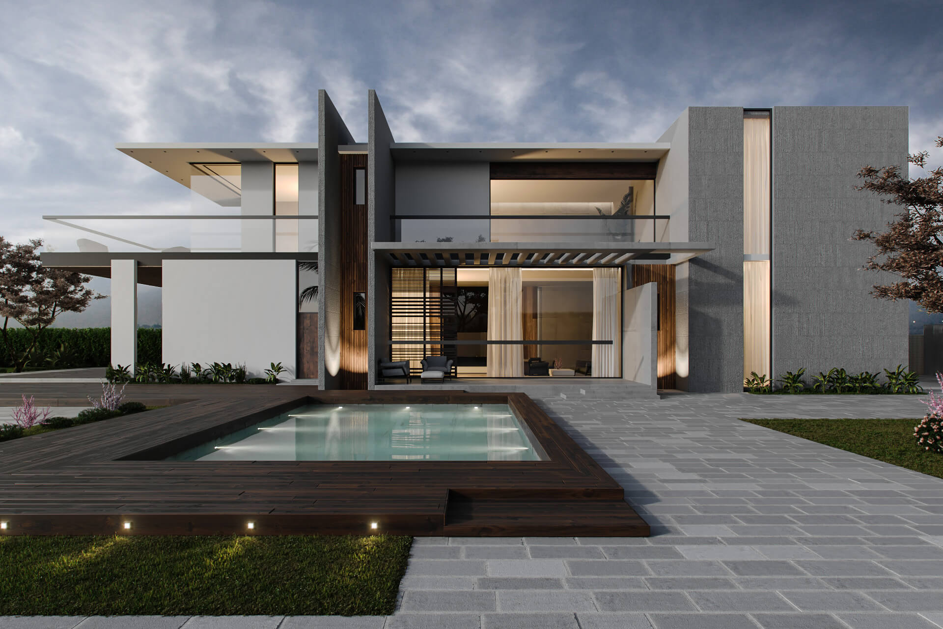 AR For a Modern Mansion Design