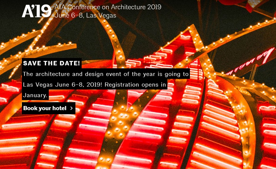 AIA Conference on Architecture 2019 in Las-Vegas