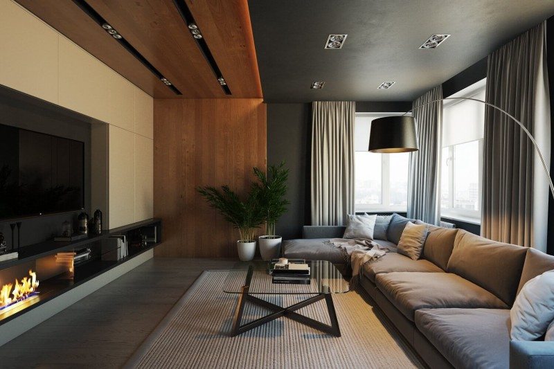 Interior visualization for living room