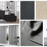 Mood board for interior design presentation