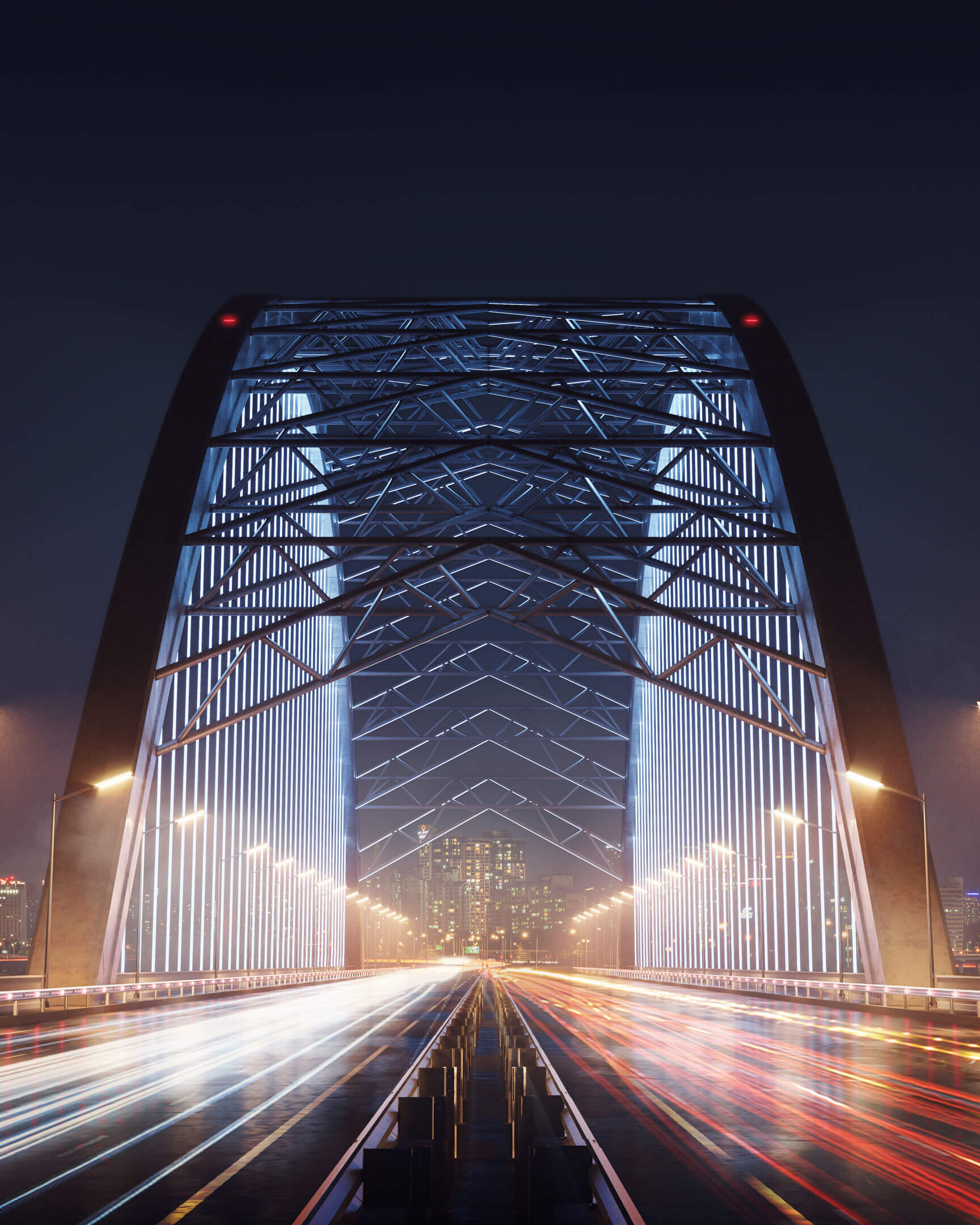 Photoreal 3D Rendering for a Bridge Design