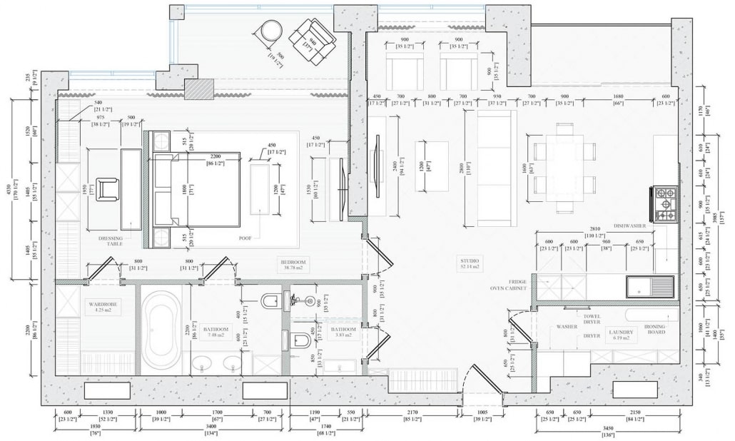 Floor Plans and Drawings Necessary to Start the Work on 3D Office Visualization