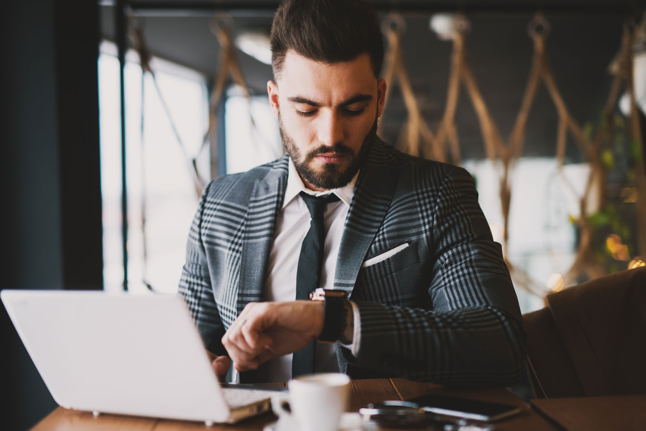 A Businessman Waiting for Architectural Renderings