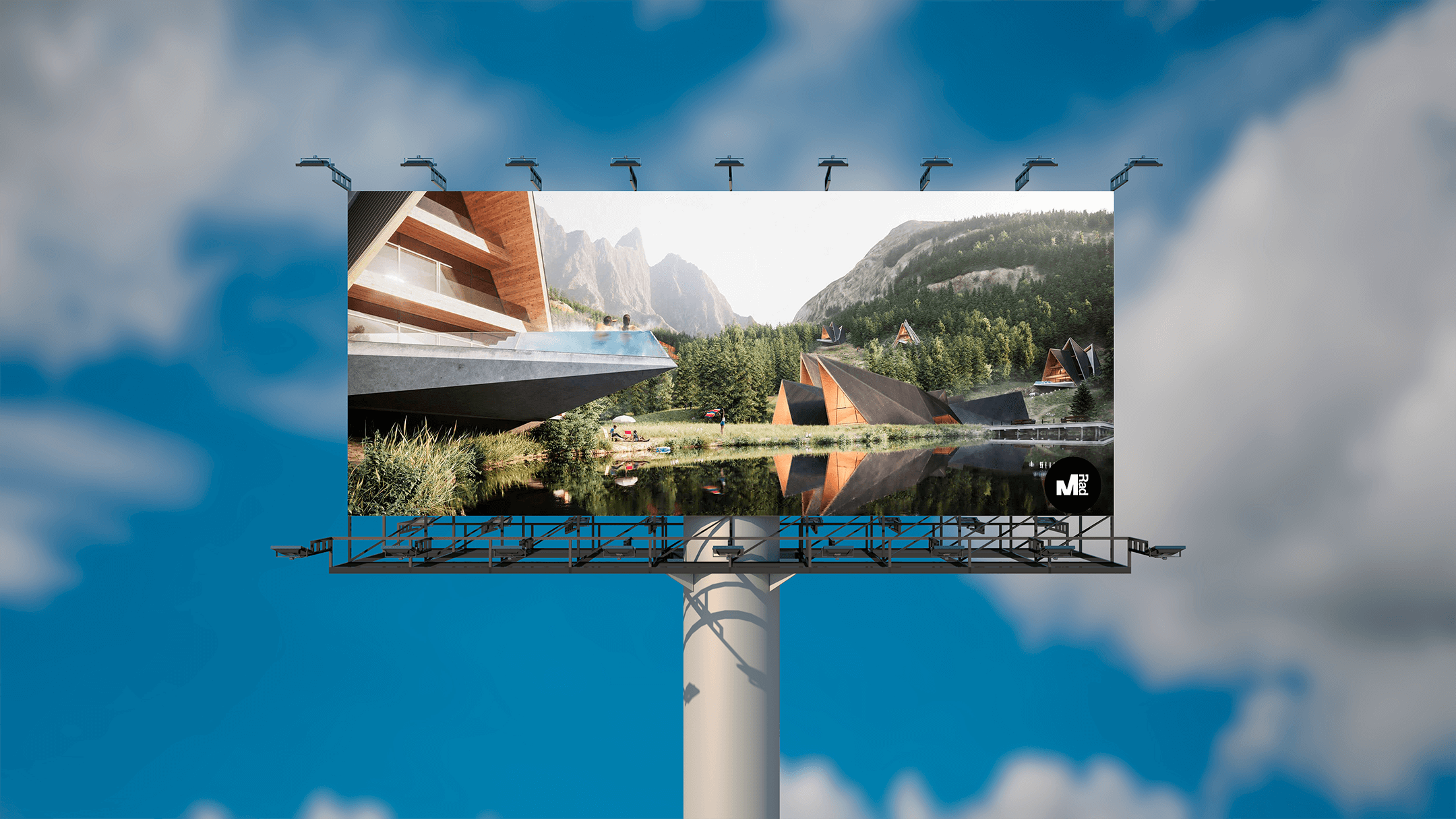 high-quality 3D renders for outdoor ads