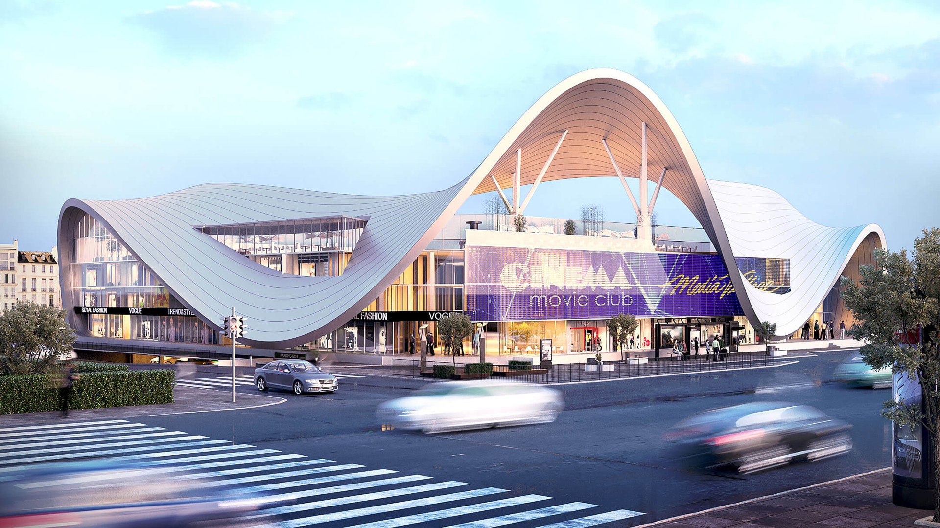 3D Visualization of an Urban Mall