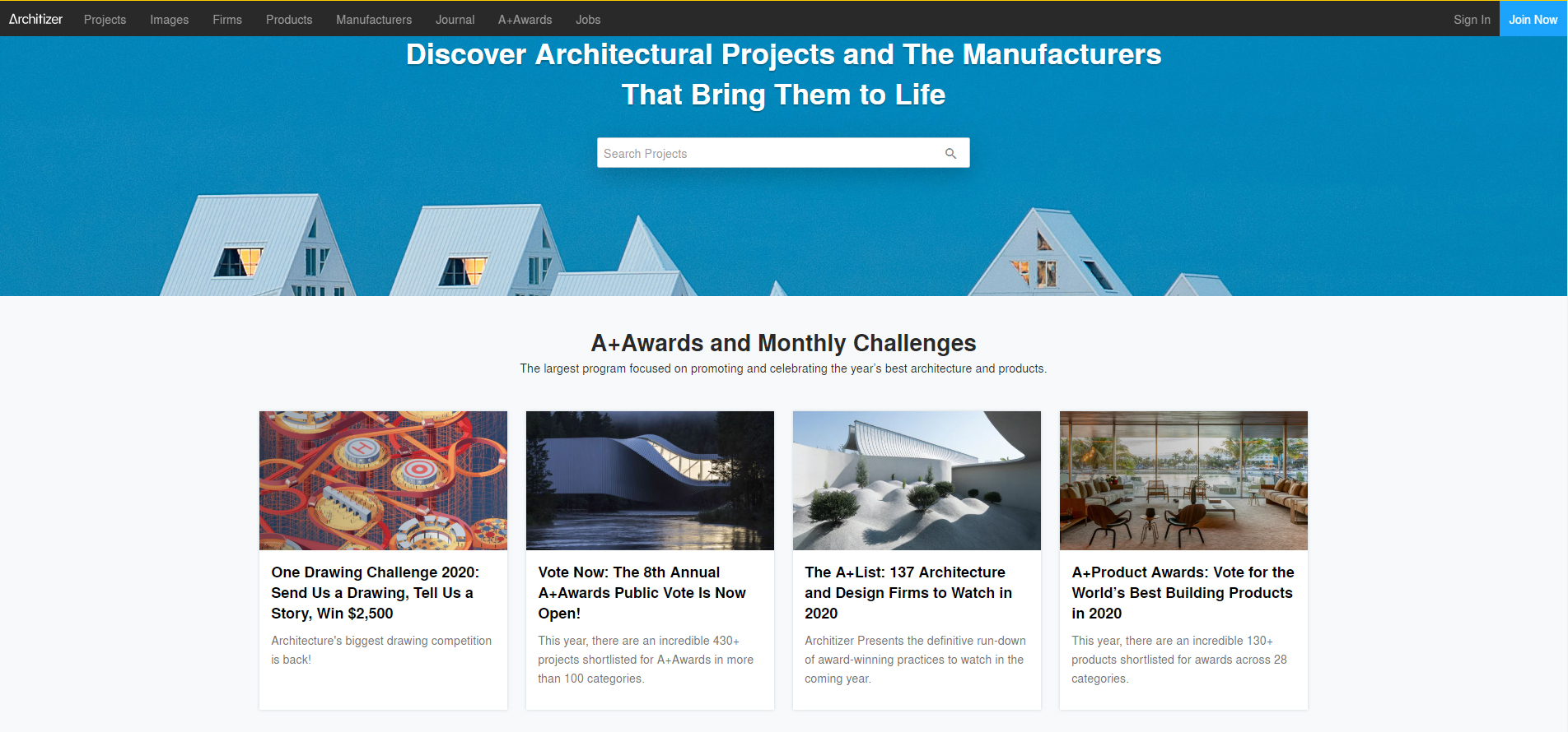 Finding Inspiration for New Projects on Architizer