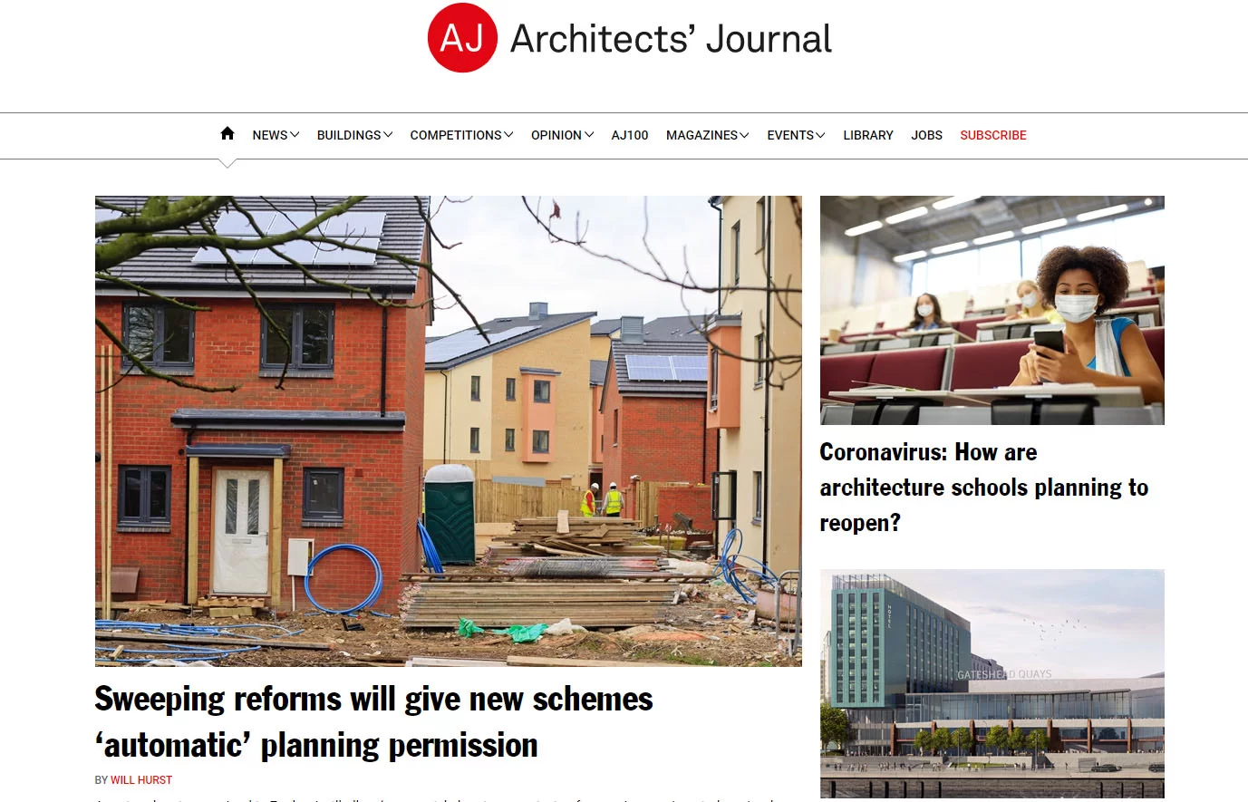 Websites for Architects: AJ