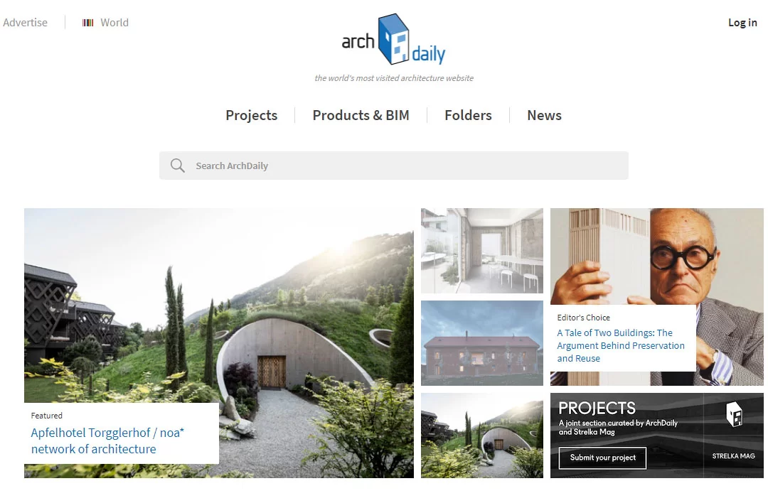 Websites for Architects: Archdaily