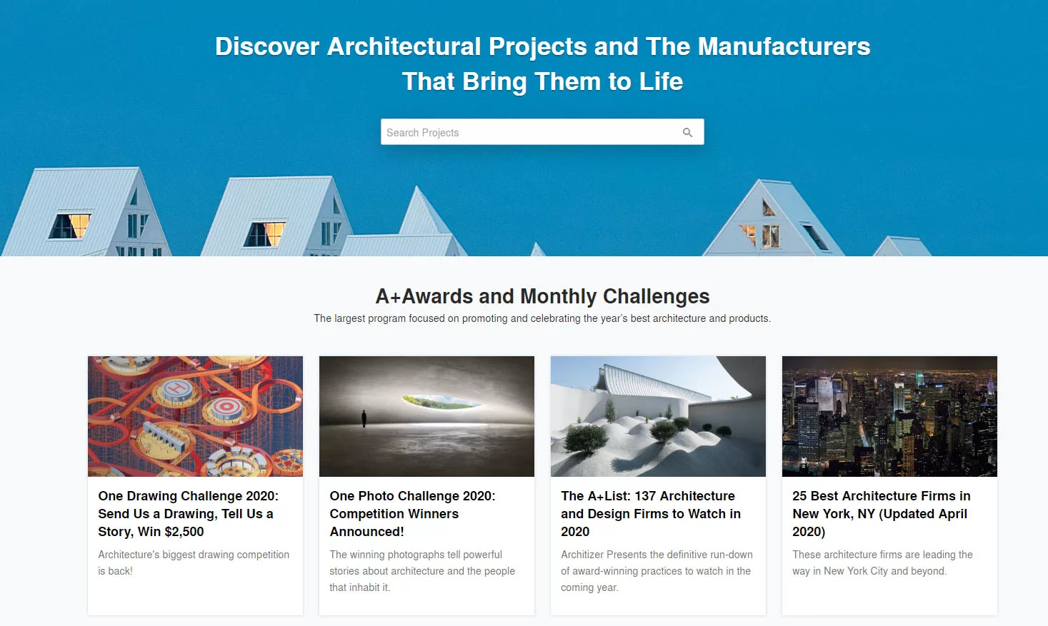 Websites for Architects: Architizer