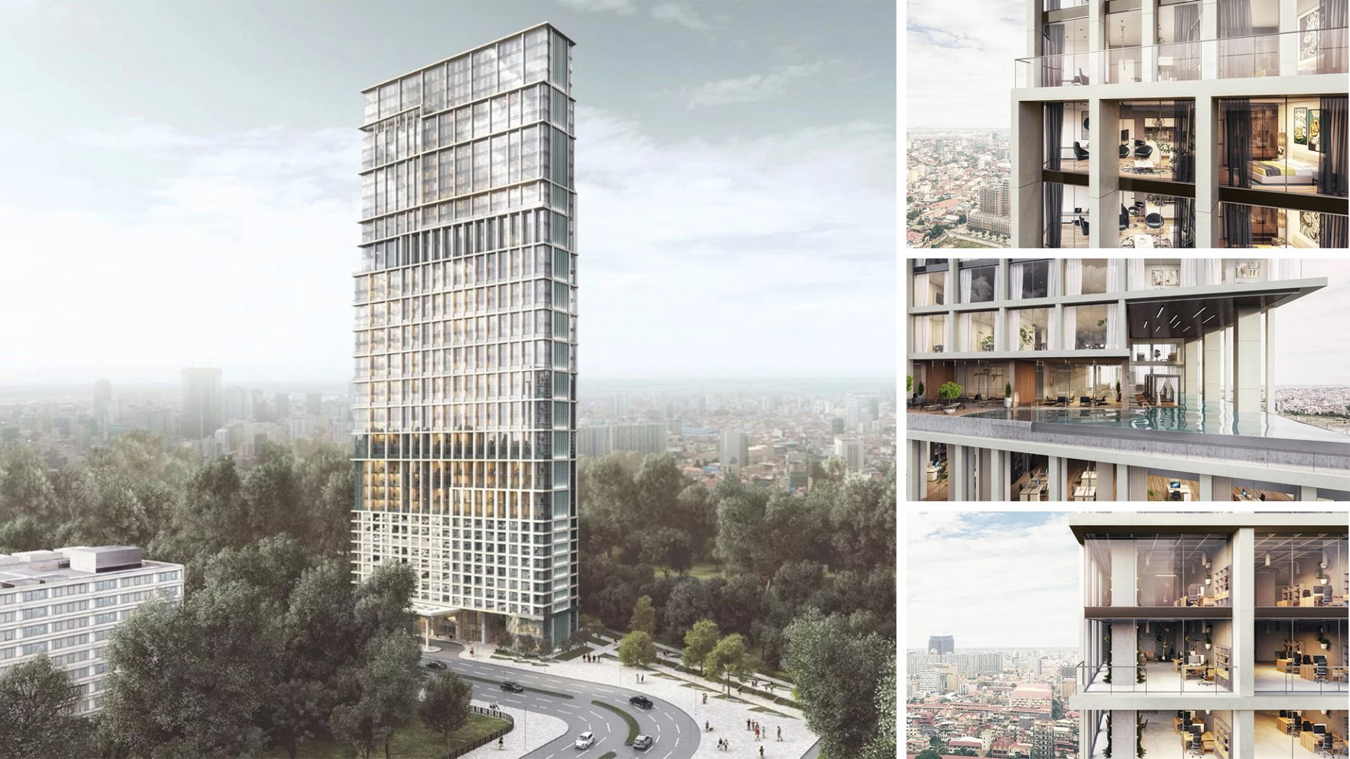 3D Rendering for a High-rise Building Design