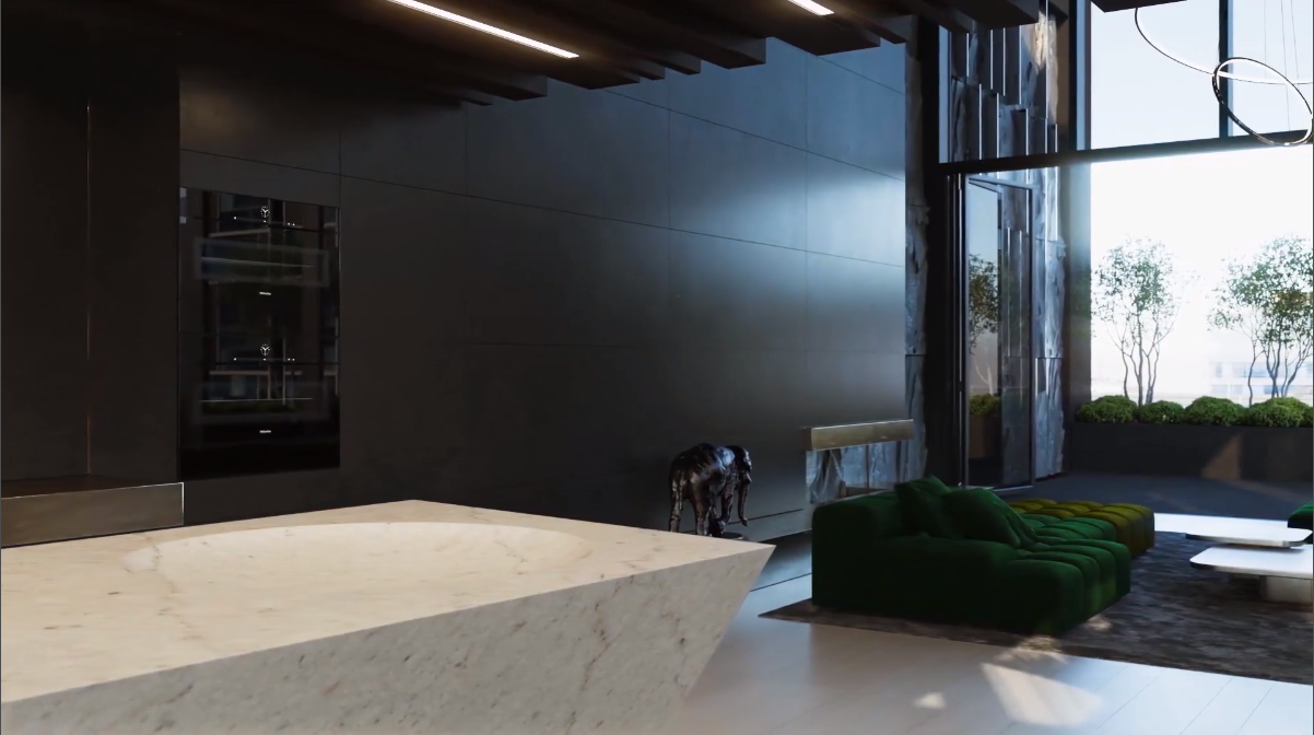 Luxury Interior Design in a CG Walkthrough