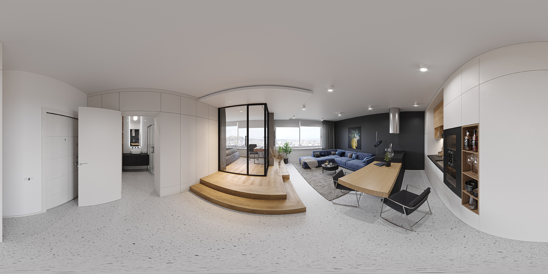 2D Panoramic Image of an Apartment