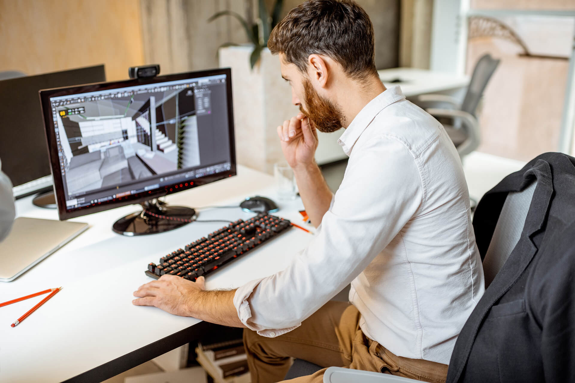 A CGI Specialist Working on a 3D Modeling Task